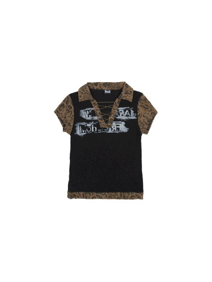 POLO NECK COLLISION COLOR SLEEVE TOP [S0000008468]