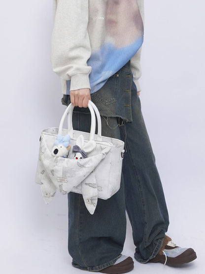 Wild Setting Rabbit Rabbit Tote Bag【s0000013259】