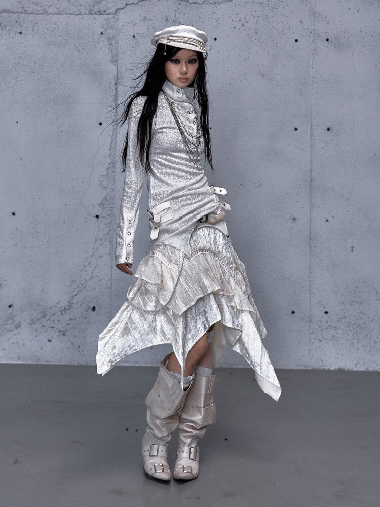 High Neck Jacquard Knit Base Top【s0000015550】