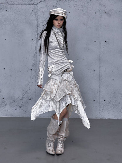 High Neck Jacquard Knit Base Top【s0000015550】