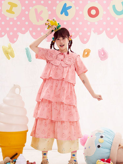 Animal Angel Pink Cake Halter Dress【s0000013192】
