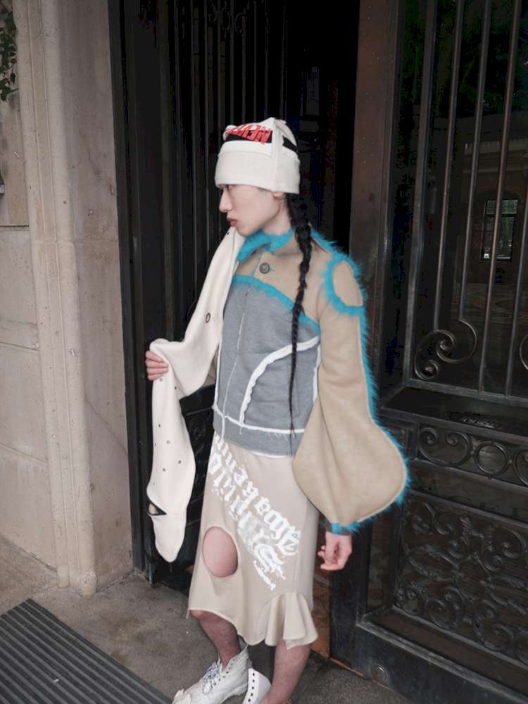 Fur Paneled Polar Fleece Coat【s0000015148】