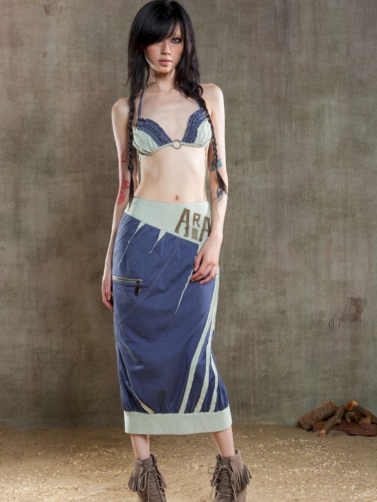 Drawstring Crash Ruffle Bikini【s0000012659】