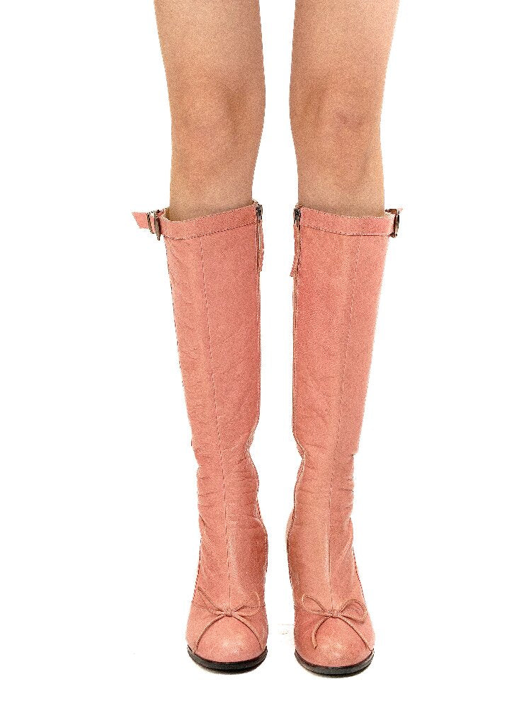 Sheepskin Ballet Stiletto Boots【s0000016129】