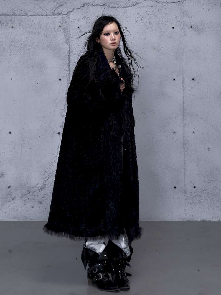 Dark Court Leopard Suede Fur Coat【s0000014925】