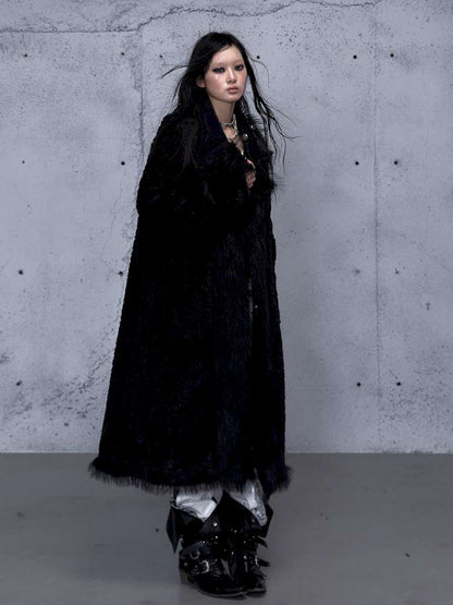 Dark Court Leopard Suede Fur Coat【s0000014925】