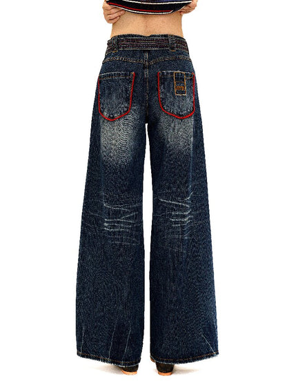 Vintage Bamboo Pleated Jeans【s0000016139】