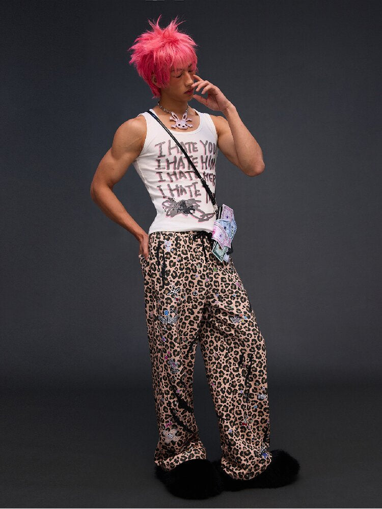 Hate Printed Vest【s0000017291】