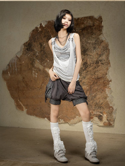 Original Irregular Sleeveless Vest Top【s0000016882】