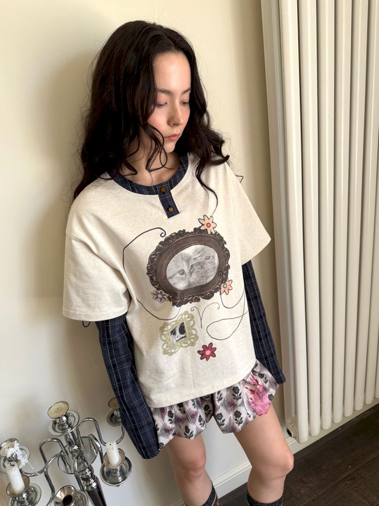 Fake two pieces T-shirt【s0000013511】