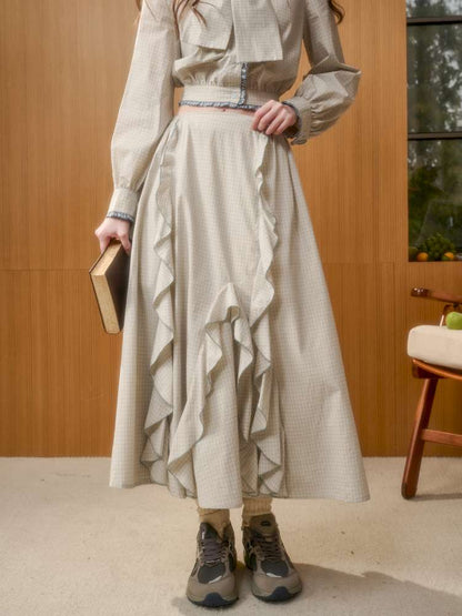 Organic Cotton Patchwork Floating Shirt Skirt【s0000014883】