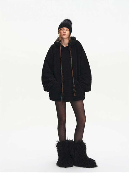 Drawstring Loose Hooded Jacket【s0000015060】