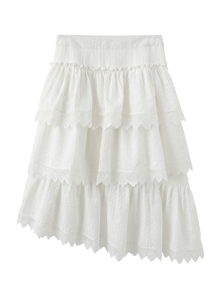 무거운 레이스 케이크 치마 [S0000011421]