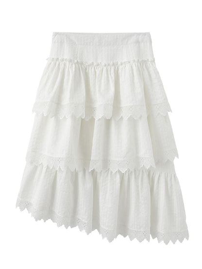 무거운 레이스 케이크 치마 [S0000011421]