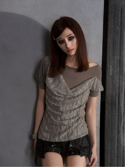 Bubble short sleeve t-shirt【s0000012309】