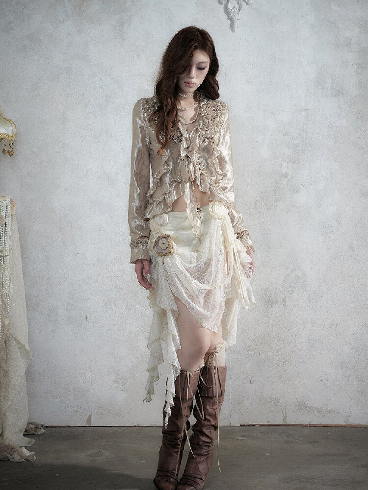 Vintage Court Baroque Mermaid Skirt【s0000017990】