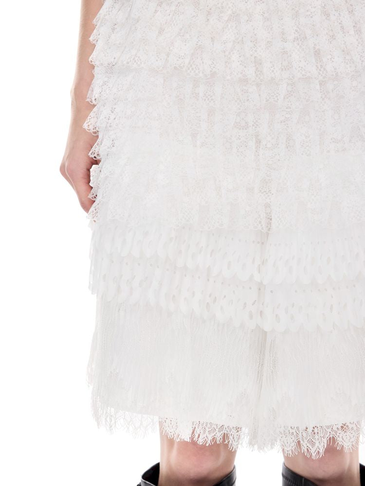 Lace layered loose punk ballet casual pants【s0000012980】