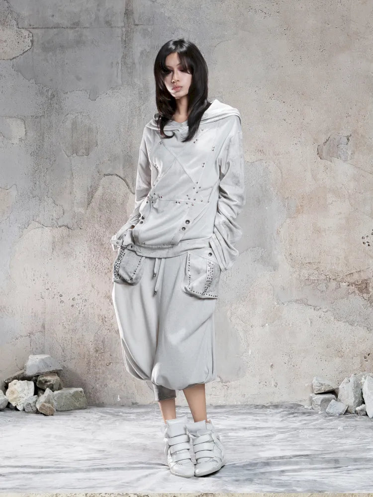 Cropped Wide-Leg Pocket Skirt【s0000014137】