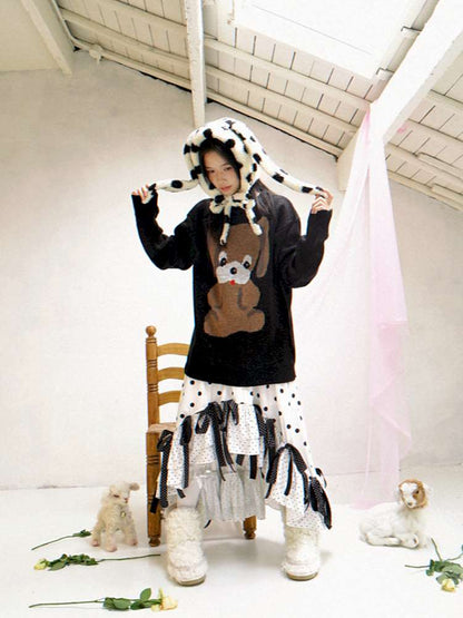 Asymmetric Bow Midi Skirt【s0000014525】