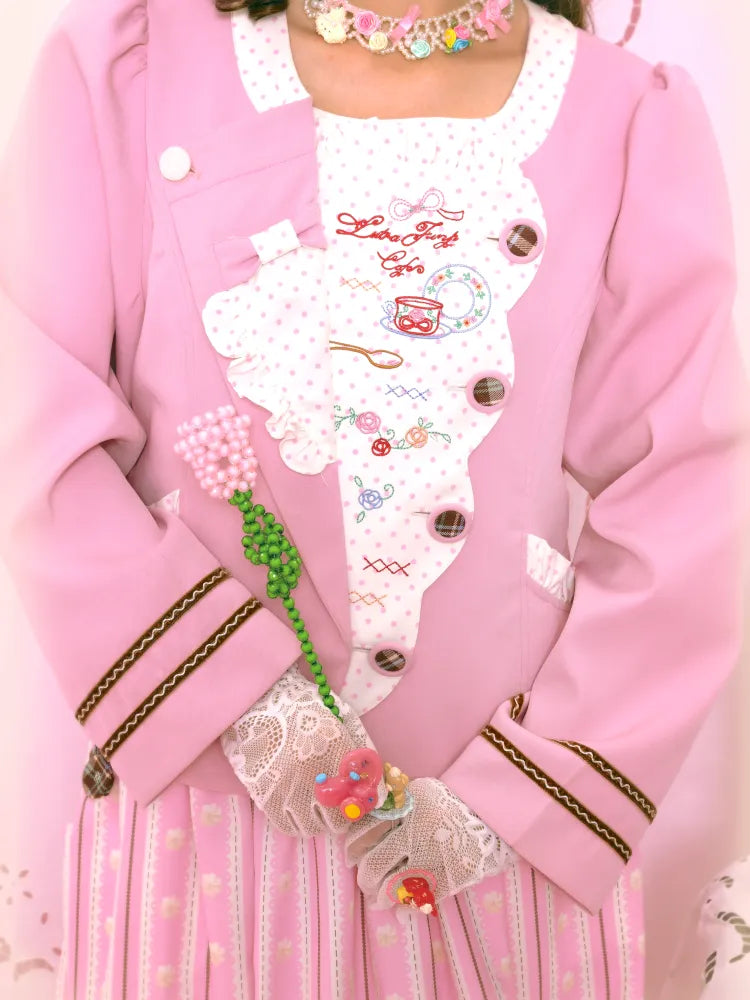 Patchwork Embroidered Tea Break Blazer【s0000014160】