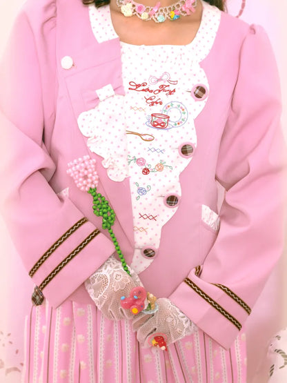 Patchwork Embroidered Tea Break Blazer【s0000014160】