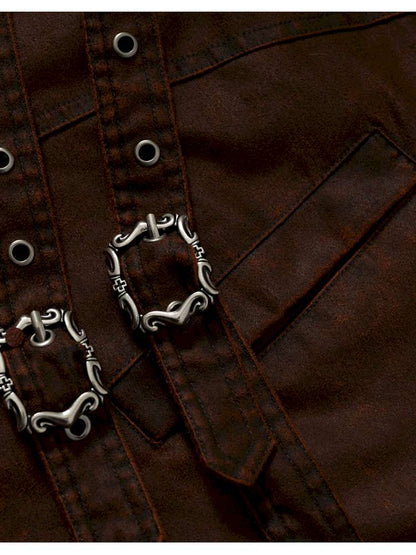 Mid-Length Fleece-Lined Cotton Jacket【s0000014475】