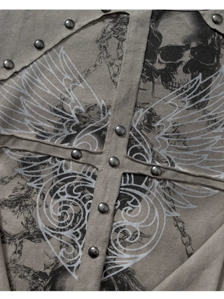 Deconstructed Print Long-Sleeve Knit Base【s0000014117】