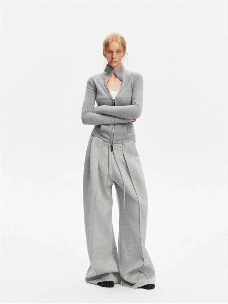 American Scimitar Drape Wide-Leg Slacks【s0000014877】