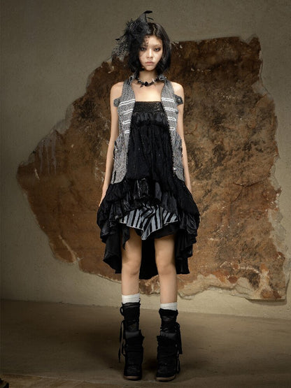Sleeveless Halterneck Vest Shirt Top【s0000016885】