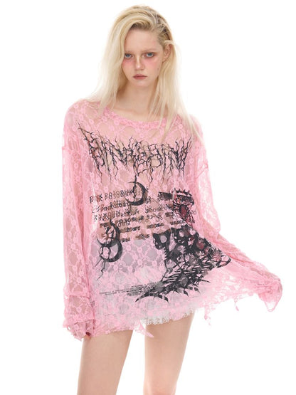Oversized Gender-Neutral Layered T-Shirt【s0000012989】