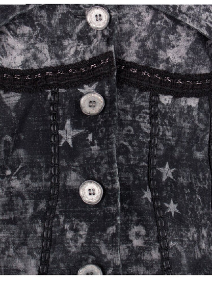 Vintage Mystic Print Lapel Jacket【s0000018054】