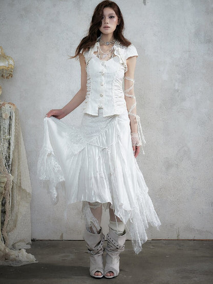 Dreamy Heiress Lace Chiffon Dress【s0000017984】