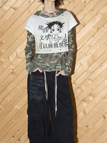 Letters do old loose work pants【s0000012430】