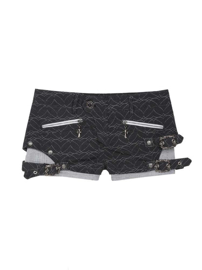 Faux Two-Piece Leggings Low-Rise Shorts【s0000014485】