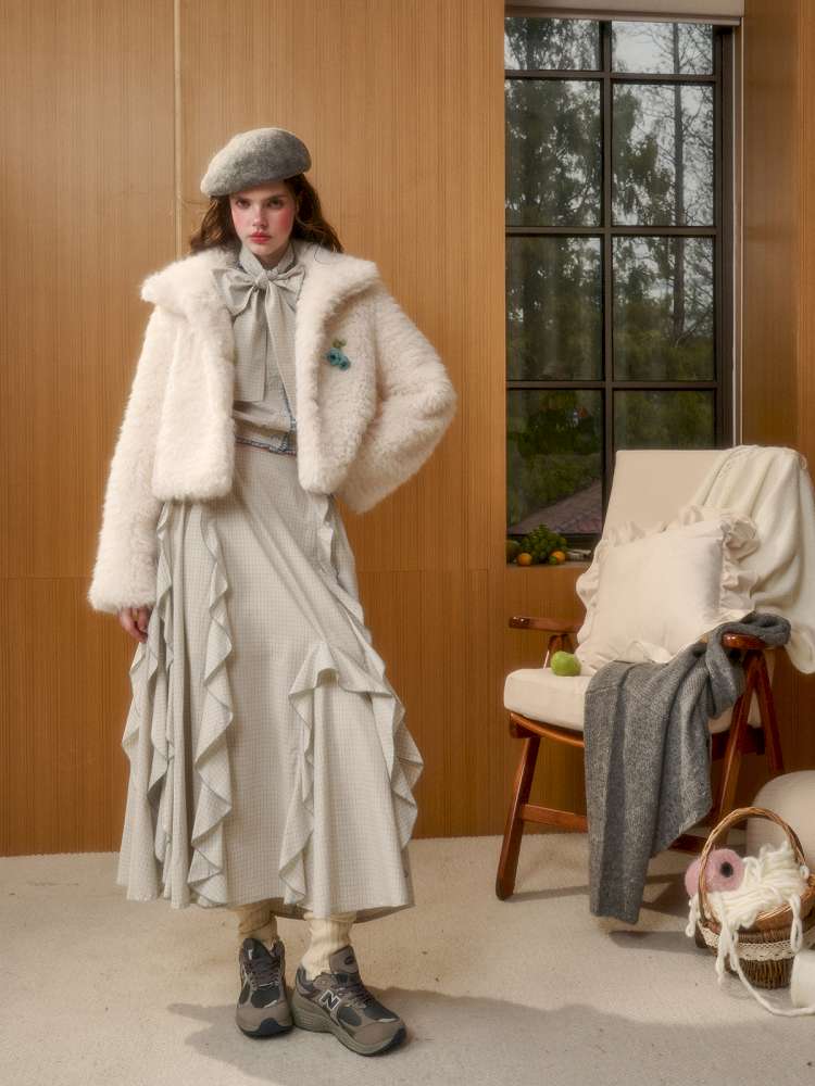 Organic Cotton Patchwork Floating Shirt Skirt【s0000014883】