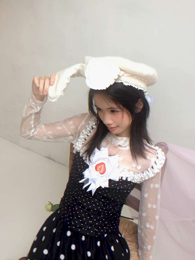 Cherry Jacquard High-Neck Base Shirt【s0000014937】