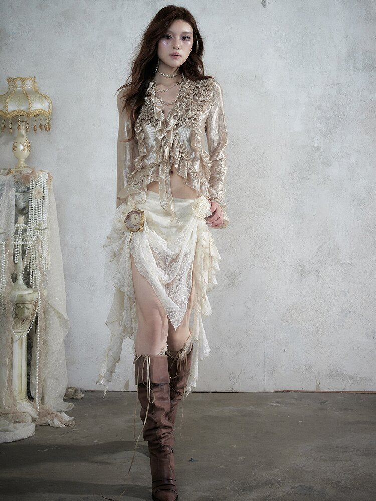 Vintage Court Baroque Mermaid Skirt【s0000017990】