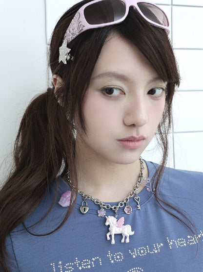 Quirky Unicorn Little House Jewelry【s0000017481】