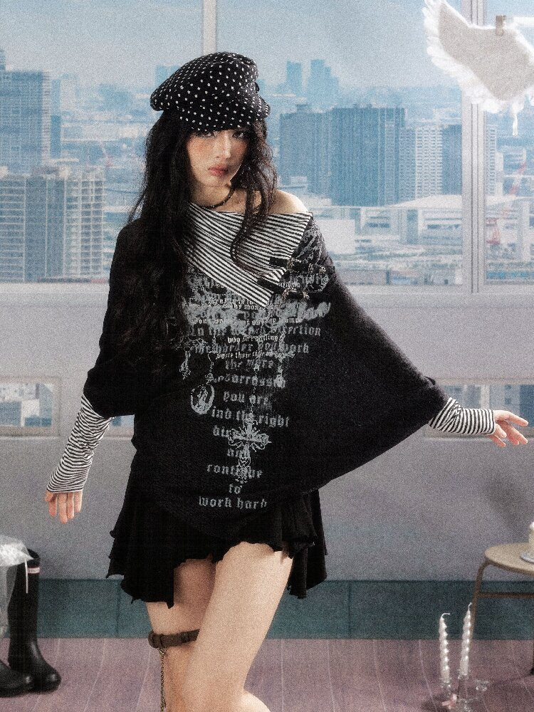 Pleated Irregular A-Line Skirt【s0000016271】