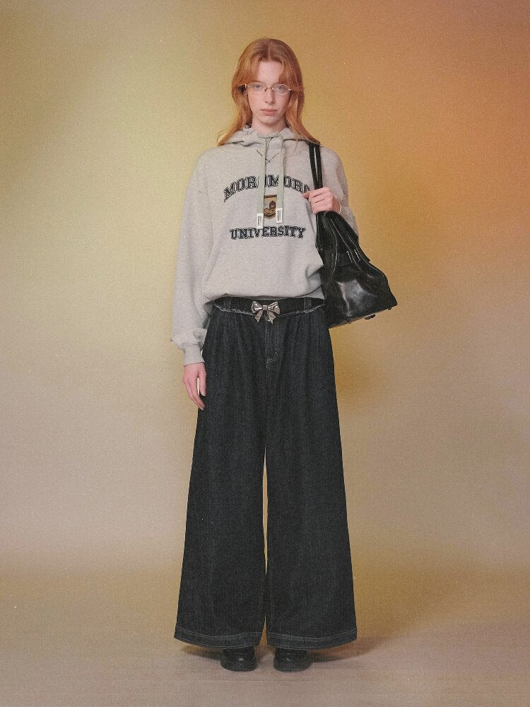 Waist Raw Lace Loose Jeans【s0000016071】