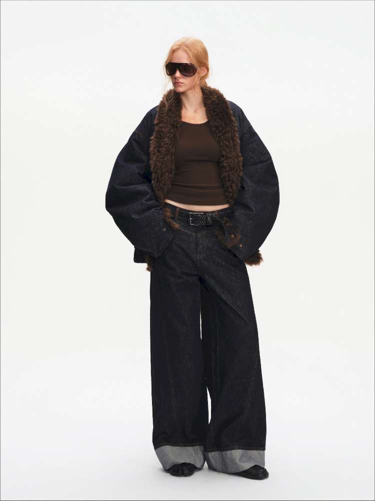 French Lamb Wool Cropped Jacket【s0000015056】