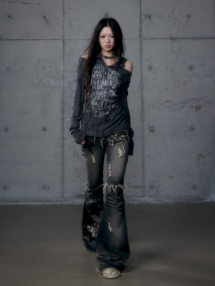 Micro Slim Washed Jeans【s0000013474】