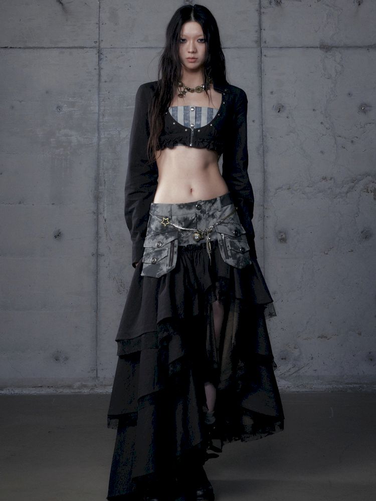 Short low collar long sleeve shirt【s0000013478】