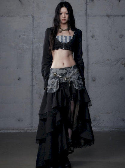 Short low collar long sleeve shirt【s0000013478】