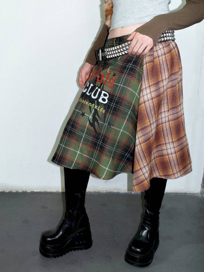 Vintage layered butt curtain skirt【s0000014378】