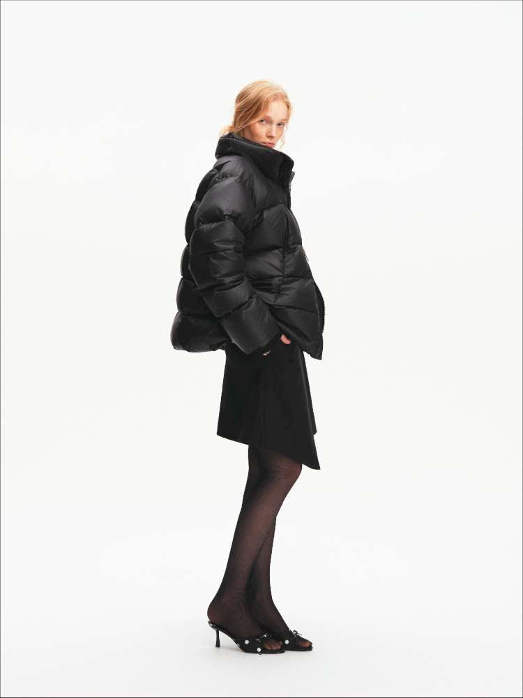 Winter Stand Collar Black Warm 90 Down Jacket【s0000014871】