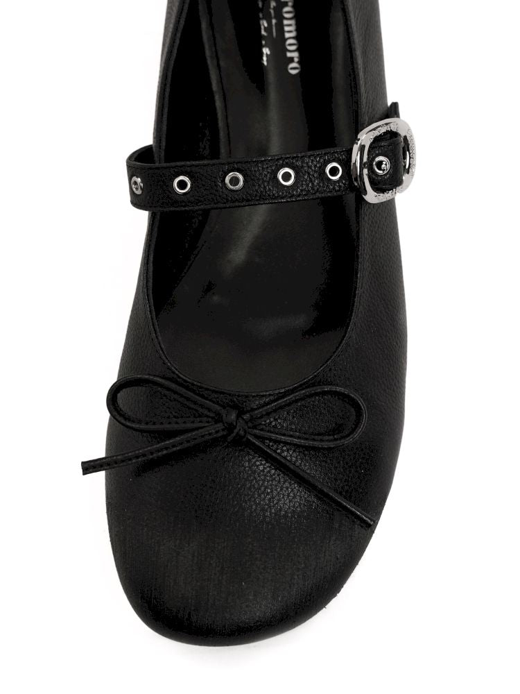 Carved Single Buckle Ballet Shoes【s0000013438】