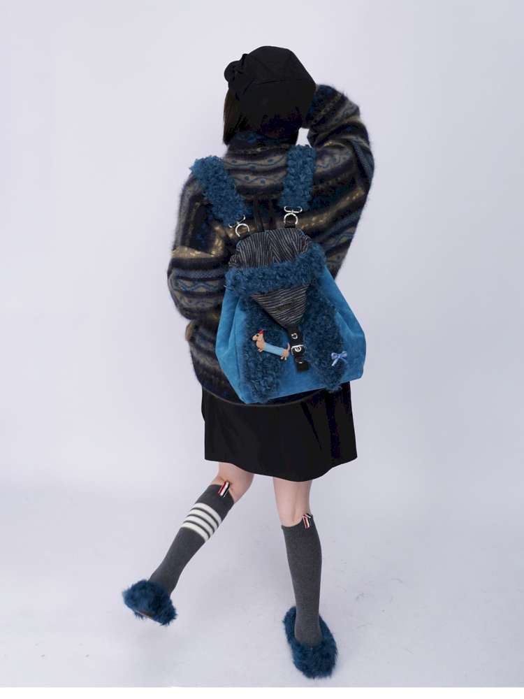 Rabbit Ears Cute Fur Crossbody School Bag【s0000014619】