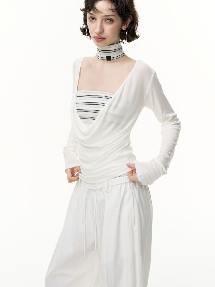 Striped bustier short skirt suit【s0000013740】