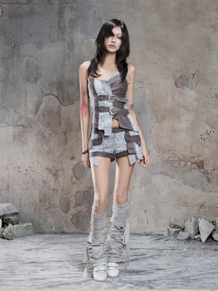 Layered Coolness Loose Leather Leggings【s0000014132】